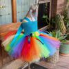 Rainbow Dress, Unicorn Tutu Dress, Girls Unicorn Dress, Girls Rainbow Dress, Unicorn Birthday dress, Unicorn Party Dress