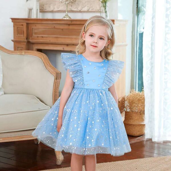 Elegant Girl Dresses, Sequins Princess Dress Baby Girl Birthday Party Dress, Girls Tutu Dress,Girls Fluffy Dress