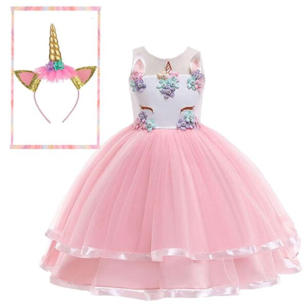 Unicorn Tutu Dress- Unicorn Dress - Unicorn Birthday dress with headband - Girls Unicorn Costume - Girls TUTU Dress - Unicorn Costume