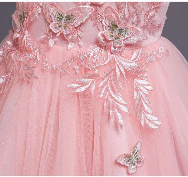 Pink Girls Dresses | Butterfly Party Dress | Wedding Gown | Butterfly Tutu Dress | Flower Girl Dresses | Butterfly BirthdayDress