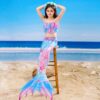 Girls Swimming Mermaid Tail Sets and Accessories | Little Mermaid Tail Costume Swimwear | Girls Mermaid Tail Swimsuit | Swimming Cosplay