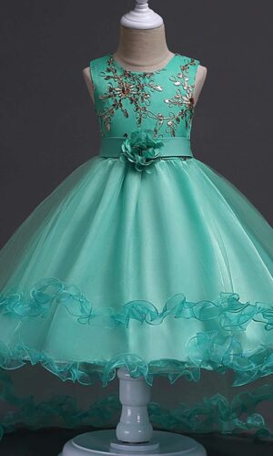 Lace Tulle Flower Girl Dress, Princess Gown TUTU kids Party Wedding Dress, Junior Bridesmaid Pageant Dresses, Toddler Girl Birthday Dress