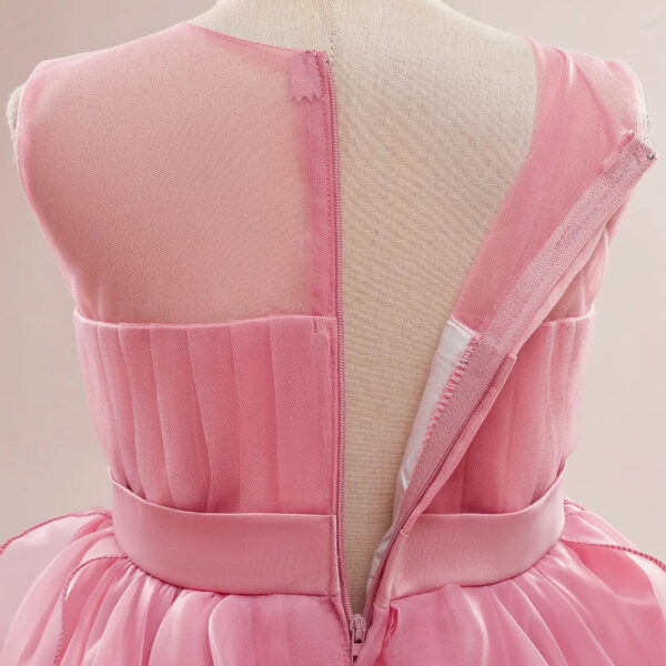 Elegant Flower Girl Bridesmaid Dresses – Princess Gowns for Weddings & Formal Parties Girls Trailing Dress