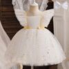 Flower Girl Dress, Lace Flower Girl Dresses, Tulle Baby dress, Toddler Girls dresses, Baby Girl White Dress, Boho Girls Wedding Dress