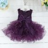 Lace Tulle Princess TUTU Girl Dress, Bridesmaid Fairy Dress, Baby Girls layered Dresses, Formal Ball Gown For Kids, Party Prom Dress, Girls Purple Dress