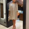 Sequin Dresses for woman long sleeve loose wedding party dress elegant evening dress cocktail Gatsby Party dress