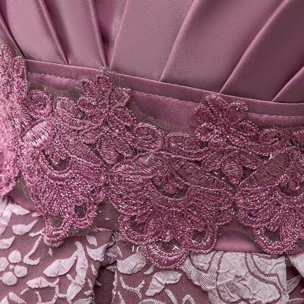 Lace Tulle Princess Girl's TUTU Dress, Bridesmaid Fairy Dress, children Dresses, Formal Ball Gown For Girls , Party Prom Dress