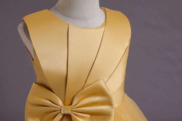 Elegant Girl Dresses, Sequins Princess Dress Baby Girl Birthday Party Flower Bow Prom Gown