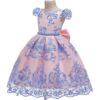 Flower girl dress | Girls Princess Ball Gown Party Dress Embroidered dress
