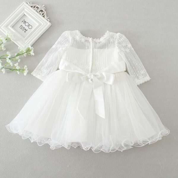 Christening gown, flower girl dress, Girls church dress, Baptism dress for baby girl, Toddler White dress, Christening Dress