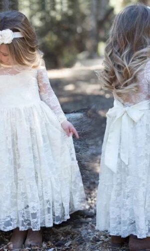White Wedding Dresses, Boho Lace Flower Girl Dresses, and Bohemian Bridesmaid Dresses - Perfect for Every Special Occasion