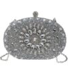 Crystal Beaded Bridal Clutch, Wedding Crystal Clutch, Bridal Clutch Bag,Clutch Bags, Diamond Rhinestone Purse, Female clutches, Chain Handbags, Wedding Purse , Evening Bag