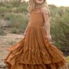 Princess Girls Lace Cotton Long Dresses | Long Maxi Dress | Long Lace Flower Girl Dress | Long Dresses | Girls Long Dresses