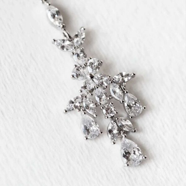 Head Chain Exquisite Cubic Leaf Forehead Headband Chain Hair Jewellery for Women Headpiece Bridal Wedding Head Chain