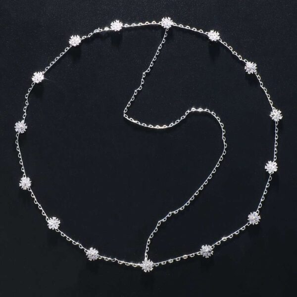 Flower Headband Chain Headpiece Wedding Hair Jewelry Bohemia Hair Chain Women Hair Accessories Women Headpiece Bridal Wedding Head Chain