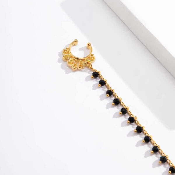 Nose Chain | Nose to Ear Chain | Face Chain| Nose Chain Earring | Nose Cuff Chain | Clip on Nose Chain