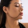Nose Chain | Nose to Ear Chain | Face Chain| Nose Chain Earring | Nose Cuff Chain | Clip on Nose Chain