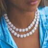 Crystal Choker Chain, Cuban Link Choker, Diamond Choker, Iced out Cuban Link Chain , Diamond Curb Chain, Cuban Link Necklace, Bling Choker