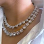 Crystal Choker Chain, Cuban Link Choker, Diamond Choker, Iced out Cuban Link Chain , Diamond Curb Chain, Cuban Link Necklace, Bling Choker