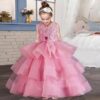 Girls Party Dress, Girls ball gown, wedding dress for girls, girls fluffy dress, girls long dress, lace tulle dress, birthday dress, Flower Girl Dresses