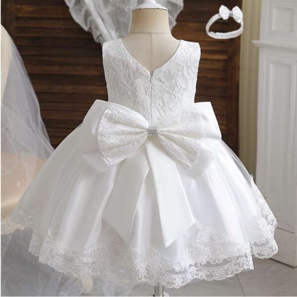 Christening gown, flower girl dress, Girls church dress, Baptism dress for baby girl, Toddler White dress, Baby Girls White Dress