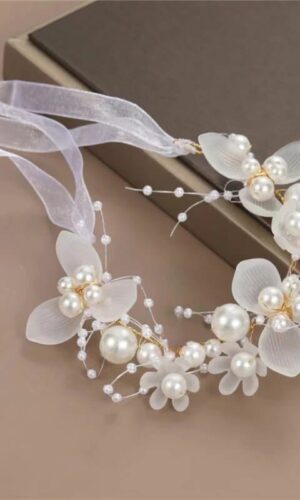 Flower wrist corsages bracelets for bridesmaid Wedding jewellery Prom corsage Autumn bracelet with ribbon Wedding Corsage Wrist Floral Corsage