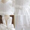 Christening gown, flower girl dress, Girls church dress, Baptism dress for baby girl, Toddler White dress, Baby Girls White Dress