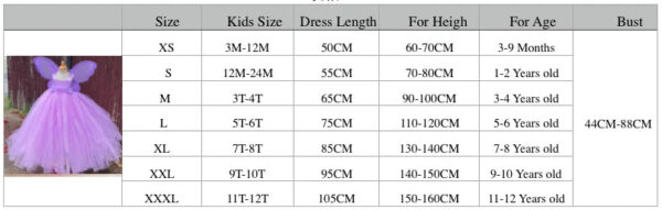 Lavender Butterfly Fairy Princess Tutu Dress – Kids' Long Ball Gown with Wings | Perfect for Birthday Parties & Special Occasions