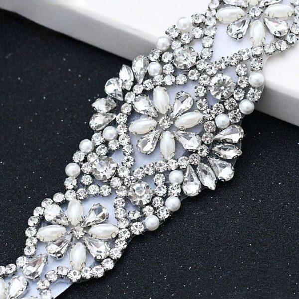 floral belt, rhinestone wedding belt, Wedding Dress Belts, Bridesmaid Dresses Belts, Minimalist bridal belt, Bridal Sash Belt