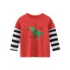 Cartoon Dinosaur Long Sleeve T-Shirts for Girls and Boys