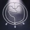 Boho Bridal Wedding Head Chain Exquisite Cubic Zirconia Leaf Forehead Headband Chain Hair Jewelry for Women Headpiece