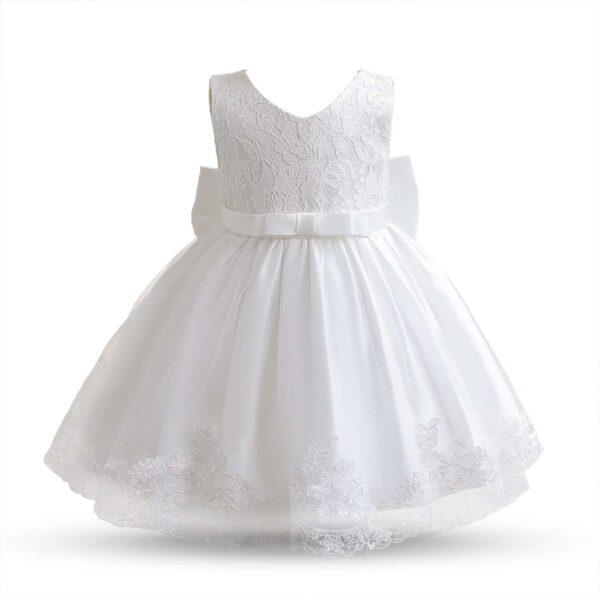 Christening gown, flower girl dress, Girls church dress, Baptism dress for baby girl, Toddler White dress, Baby Girls White Dress