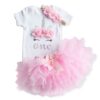 Princess Baby Dress, Girls First Birthday Dress, Girls 1 Year Outfit, Baby Girl Tutu Dress, Cake Smash Outfit, First Birthday Romper, baby Unicorn Dress