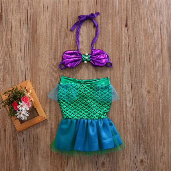 Toddler Mermaid Girl Princess Dresses, Girls Swimming Mermaid Tail Sets, Little Mermaid Tail Costume, Mermaid Birthday dress