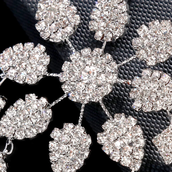 Head Chain Exquisite Cubic Leaf Forehead Headband Chain Hair Jewellery For Women Headpiece Bridal Wedding Head Chain, Wedding Headpiece