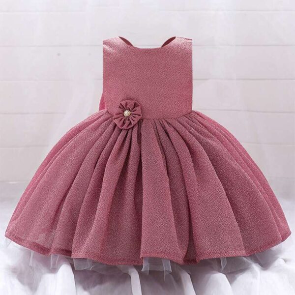 Lace Tulle Princess TUTU Girl Dress, Bridesmaid Fairy Dress, Big Bow children Dresses, Formal Ball Gown For Girl Child, Party Prom Dress