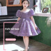 Girls Birthday Ball Gown Girls Sparkle Sequin Puffy Dress Elegant Evening Pageant Dresses