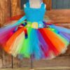 Rainbow Dress, Unicorn Tutu Dress, Girls Unicorn Dress, Girls Rainbow Dress, Unicorn Birthday dress, Unicorn Party Dress