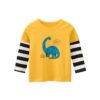 Cartoon Dinosaur Long Sleeve T-Shirts for Girls and Boys