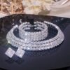 Silver Crystal Choker | Diamond choker jewelry | Rhinestone choker Necklace | Gem choker | Wedding Jewelry | Silver Choker
