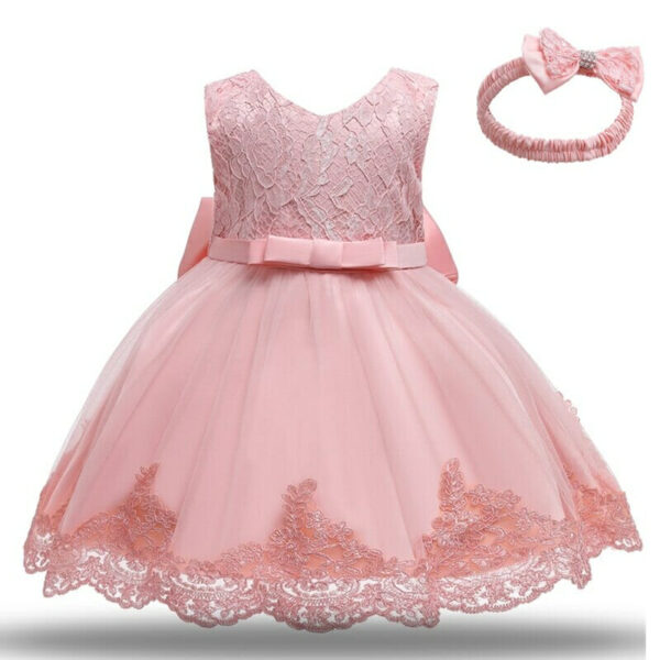 Newborn Gown Infant Girls Dress Toddler Dresses Little Baby Vestidos Baby Girl 1 Year Birthday Dress, Girls Party Dress, lace tulle dress