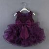 Lace Tulle Princess TUTU Girl Dress, Bridesmaid Fairy Dress, Baby Girls layered Dresses, Formal Ball Gown For Kids, Party Prom Dress, Girls Purple Dress