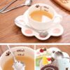 8Pcs Flower Spoons Set, Small Teaspoon, Coffee Spoon, Cute Ice Cream Dessert Spoon, Gold Stainless Steel Spoon For Coffee Tea
