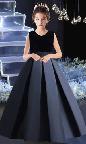 Piano Performances Dress, Girls evening Dress, Elegant dress for gratuation party, Farewell party Dress, girls Long Dress