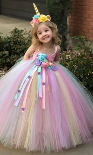 Girls Unicorn Tutu Dress, Girls Unicorn Dress, Unicorn Birthday dress, Unicorn Party Dress