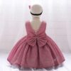 Lace Tulle Princess TUTU Girl Dress, Bridesmaid Fairy Dress, Big Bow children Dresses, Formal Ball Gown For Girl Child, Party Prom Dress