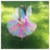 Girls Rainbow Tutu Dress, Rainbow fairy Dress, Girls Tutu Dress, Girls Princess Dress, fairy Costume, Butterfly Wing dress