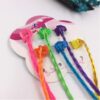 6pcs/set Colourful Hair Clips ,Hair Bands, Girls Colourful Wigs Hair Ornament Headbands