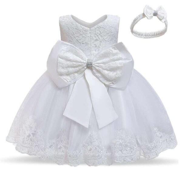 Christening gown, flower girl dress, Girls church dress, Baptism dress for baby girl, Toddler White dress, Baby Girls White Dress
