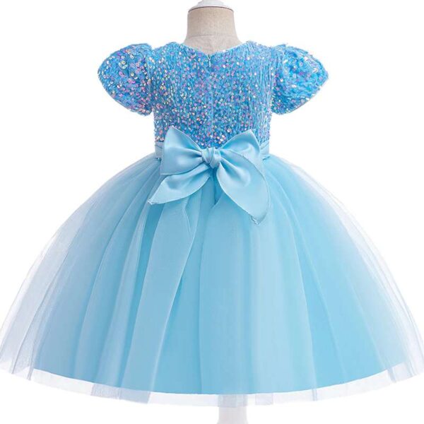 Blue Girl Dress | Princess Dress | Baby Birthday Party Princess Pageant Prom Gown Flower Child Formal Wedding Vestido, LaceTulle Dress